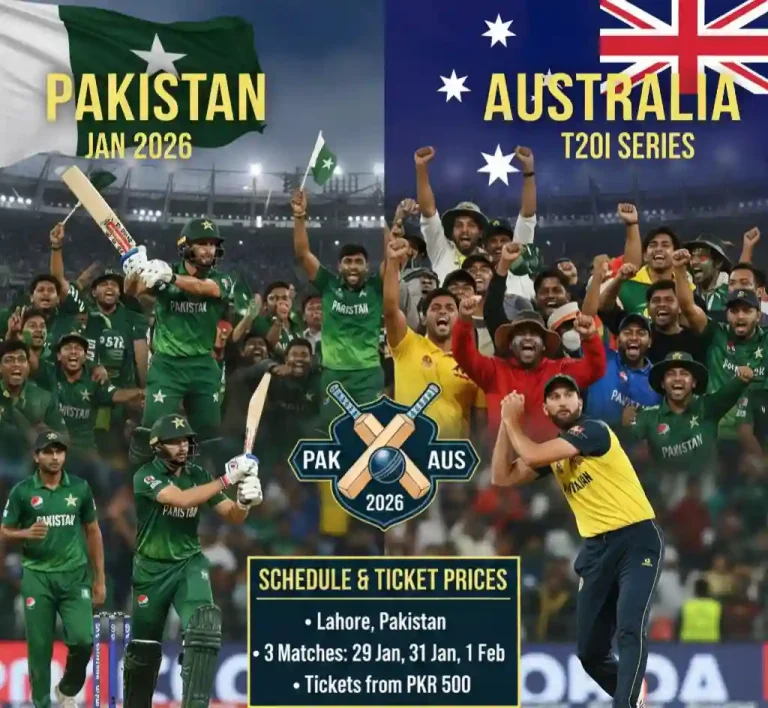 PAK vs AUS T20I Series 2026 Schedule & Ticket Prices