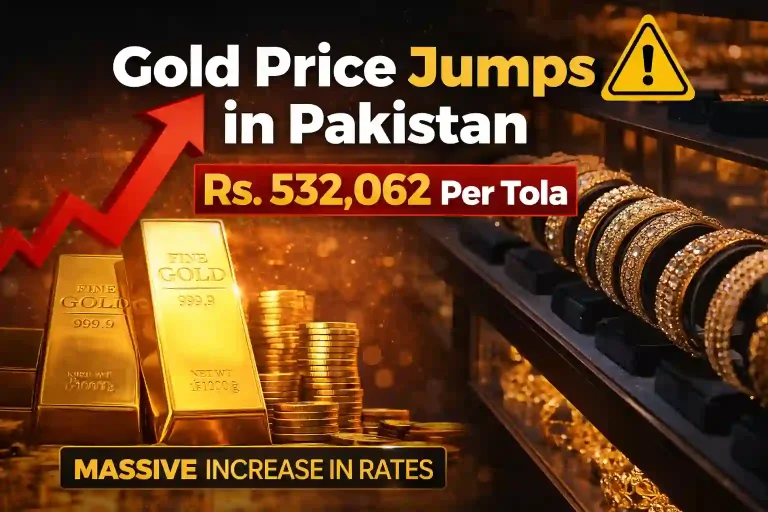 Gold Price in Pakistan Hits Rs. 532062 Per Tola