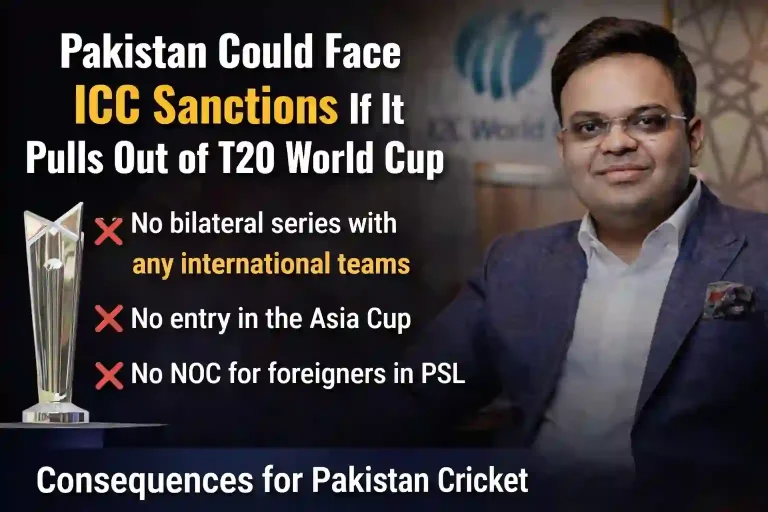 Pakistan Could Face ICC Sanctions If It Pulls Out of T20 World Cup
