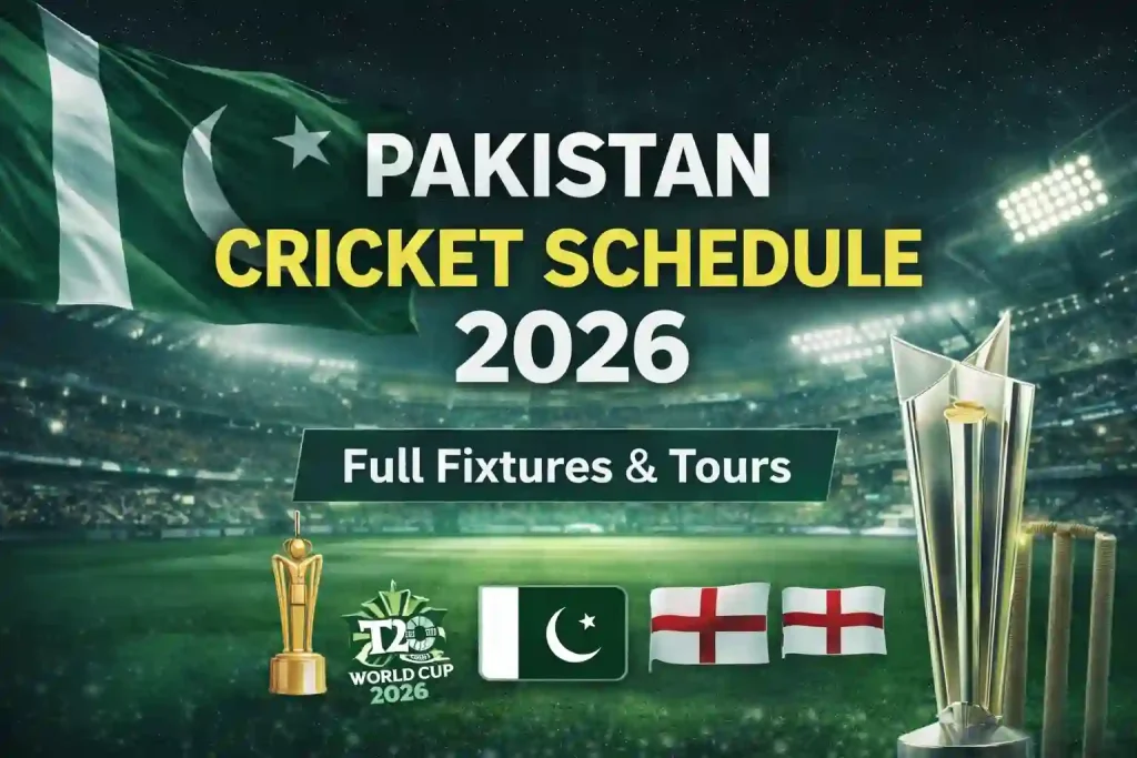 Pakistan Cricket Schedule 2026