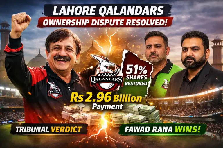 Lahore Tribunal Ends Illegal Takeover of Lahore Qalandars
