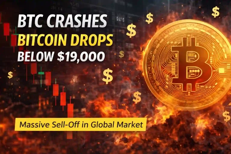 BTC Crashes Today: Bitcoin Price Drops to ₨18.9 Million in Pakistan