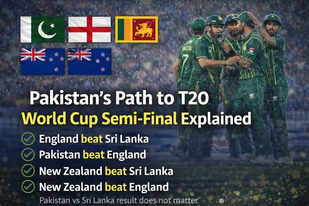Pakistan Semi-Final Qualification Scenario After NZ Washout