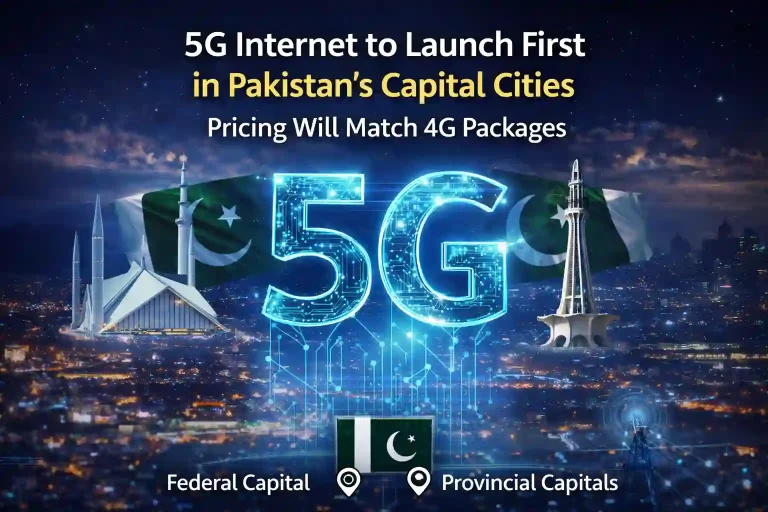 Pakistan 5G Internet Launch Plan
