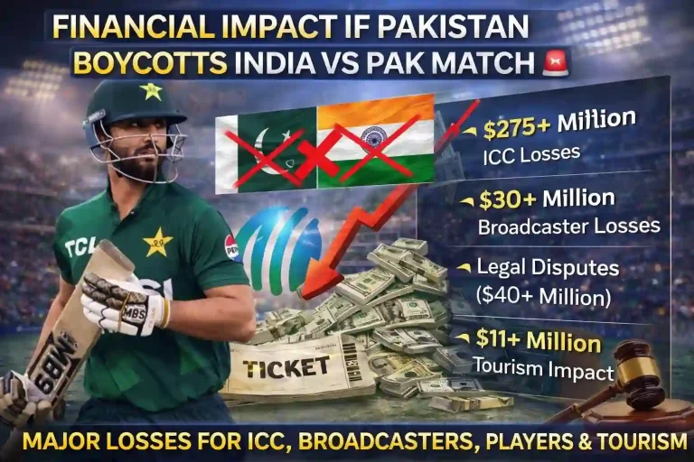 Financial Impact of Pakistan vs India Match Boycott