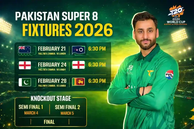 Pakistan Super 8 Fixtures 2026