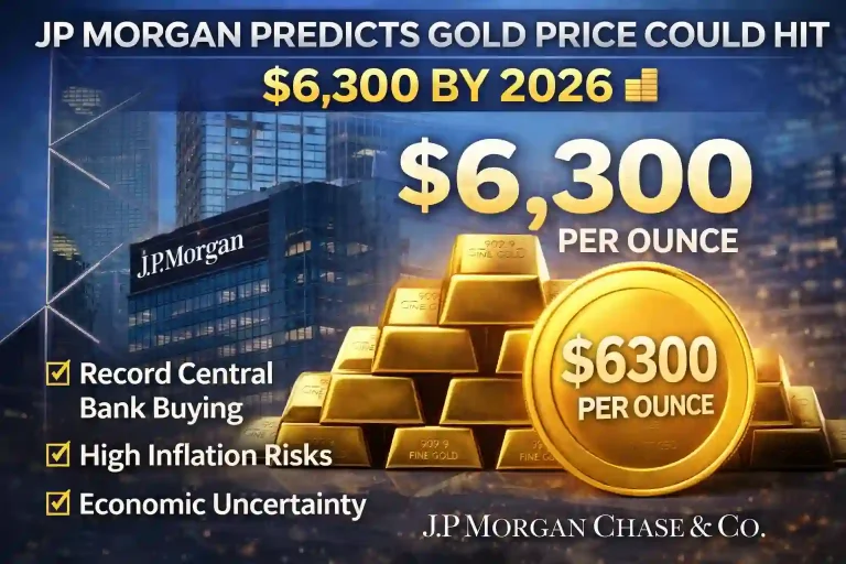 JP Morgan Predicts Gold Price Could Hit $6,300 by 2026