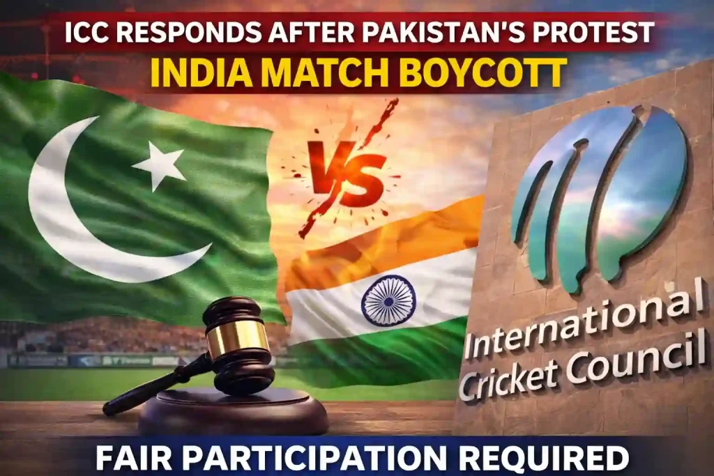 ICC Responds After Pakistan Protests India’s Match Boycott