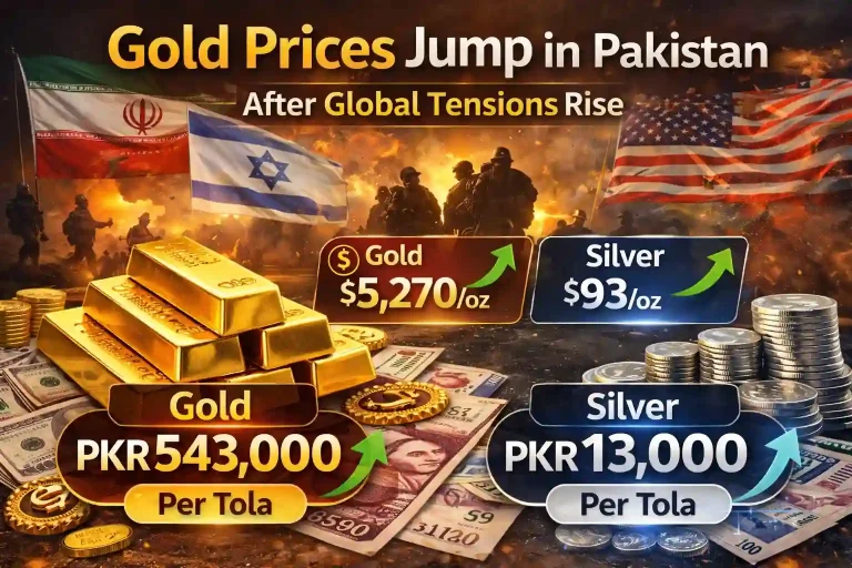 Gold Prices Surge in Pakistan After Global Tensions – Latest Gold & Silver Rates