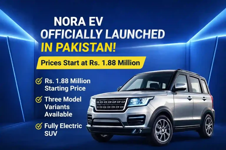 Nora EV Officially Launched in Pakistan – Price Starts at Rs. 1.88 Million
