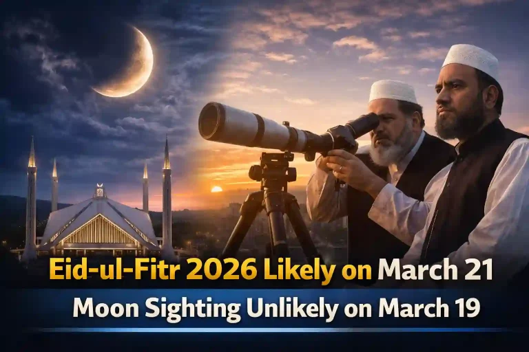 Eid-ul-Fitr 2026 Holidays Expected in Pakistan as Moon Sighting Unlikely on March 19