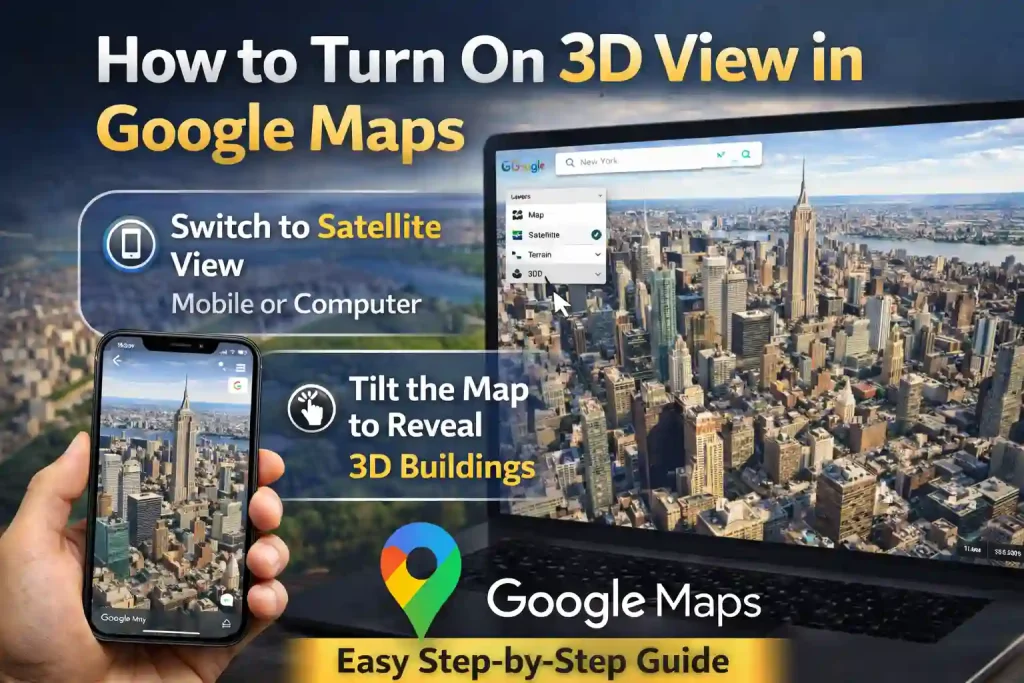 How to Use 3D Mode on Google Maps – Step-by-Step Guide