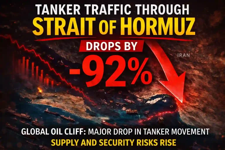 Strait of Hormuz Tanker Traffic Drops by 92% – Global Oil Market on Edge