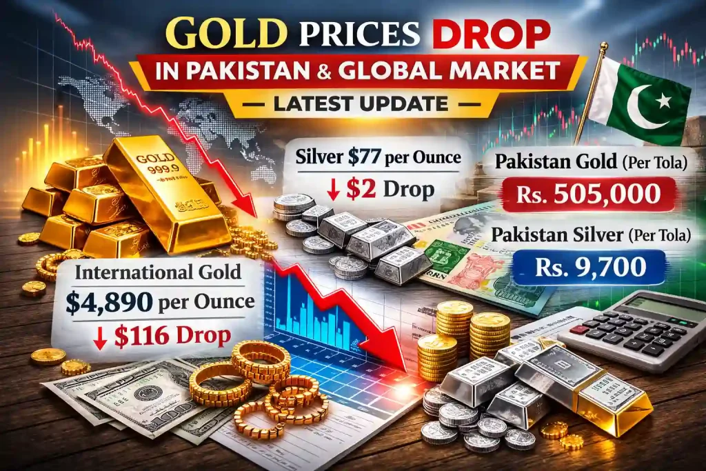 Gold Prices Crash Today – Big Drop in Pakistan and Global Market