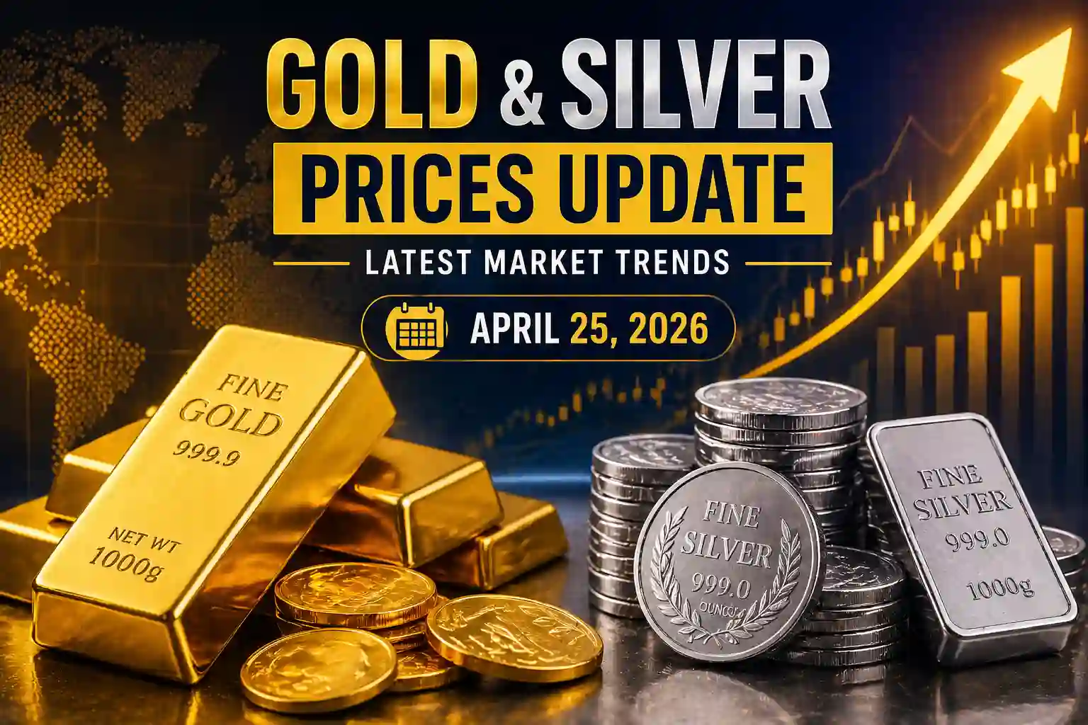 Latest Gold and Silver Price Update for April 25, 2026