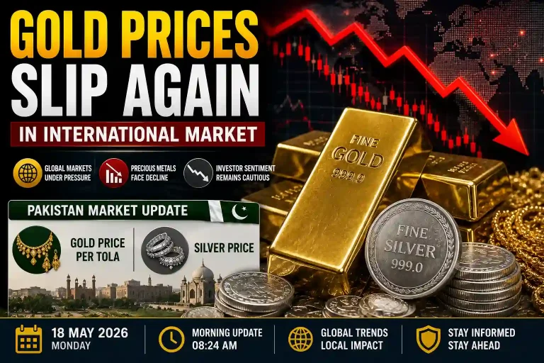 Gold Prices Fall Again in International Market — 18 May 2026