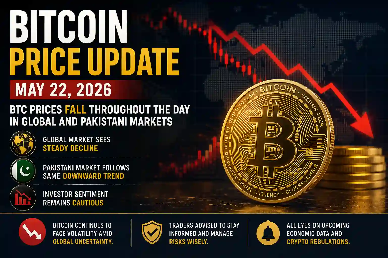 Bitcoin Market Update May 22, 2026 – Prices Continue to Fall