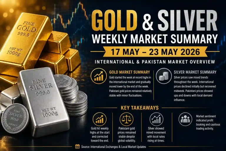 Gold Prices Retreat While Silver Shows Stability — Weekly Overview