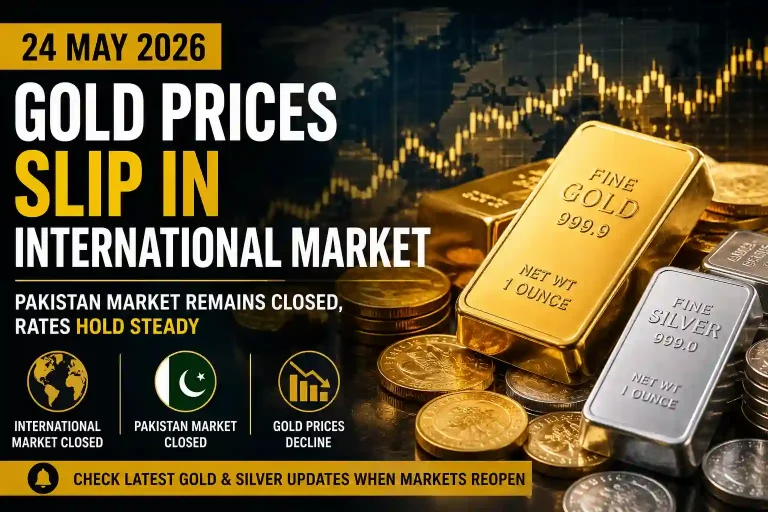 International Gold Market Falls Sharply During Weekend Closure