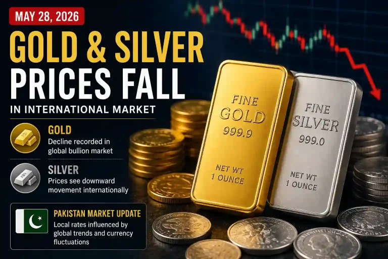 Gold Prices Drop as Silver Also Records Losses Worldwide