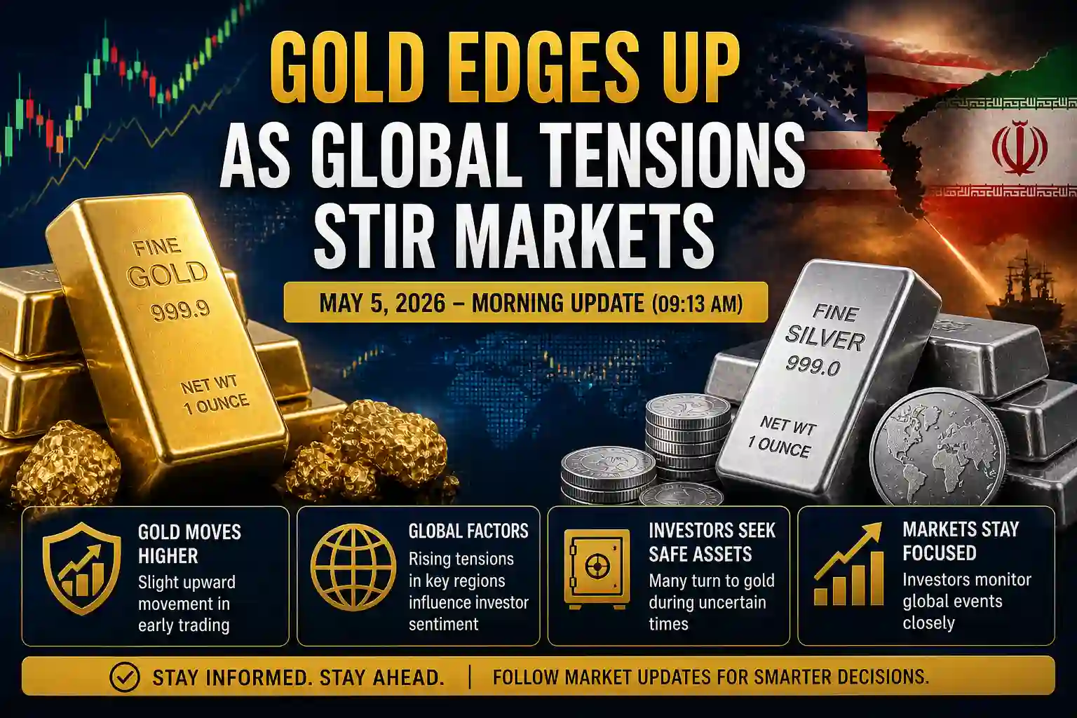 Gold Moves Slightly Higher in Early Morning Trading – May 5, 2026