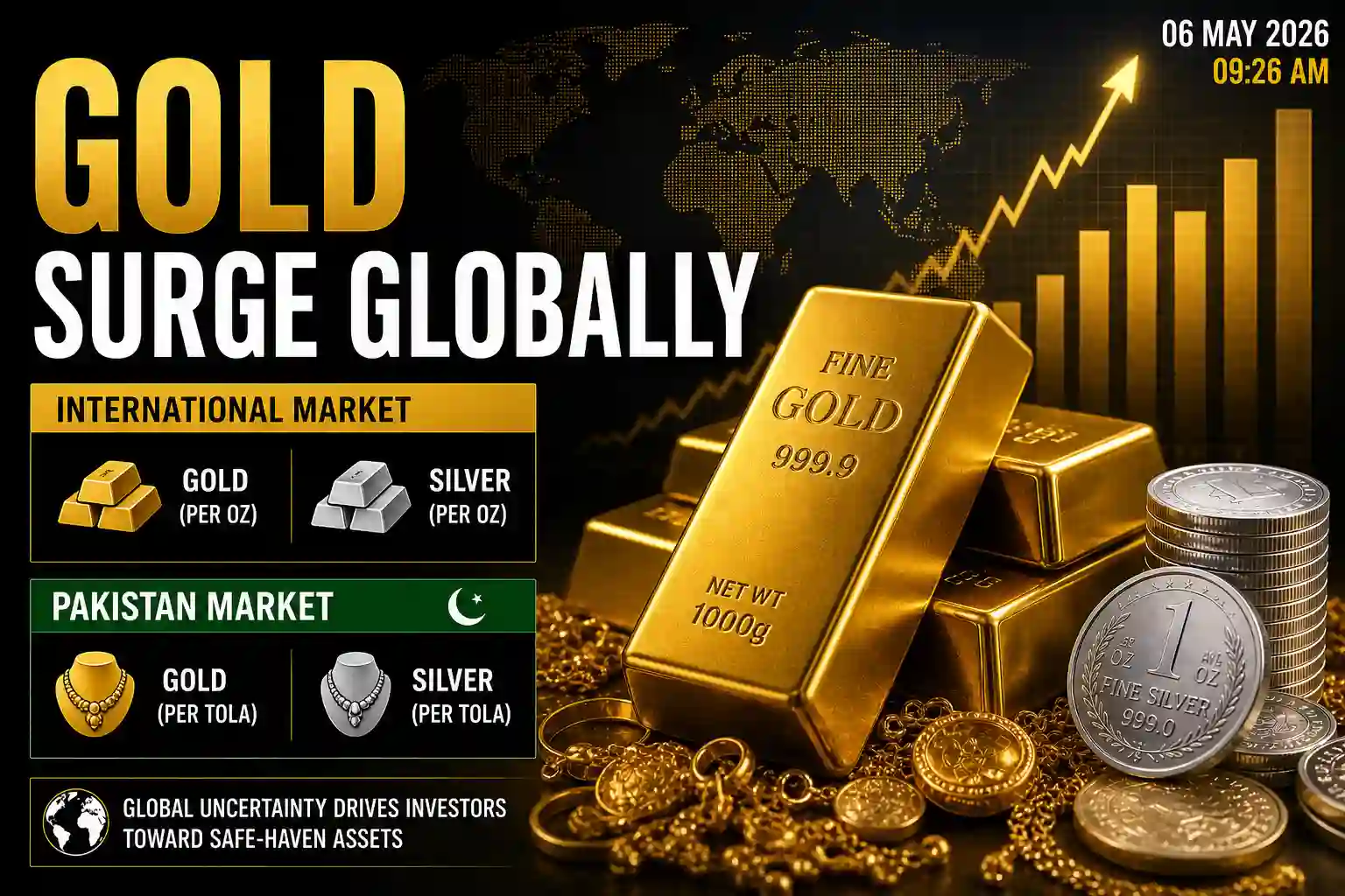 Global Gold Market Sees Massive Surge Today – May 6, 2026