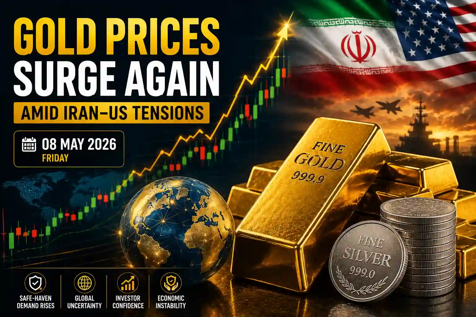 Gold Prices Surge Again as Global Tensions Shake Markets