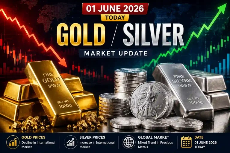 Gold Under Pressure While Silver Moves Higher