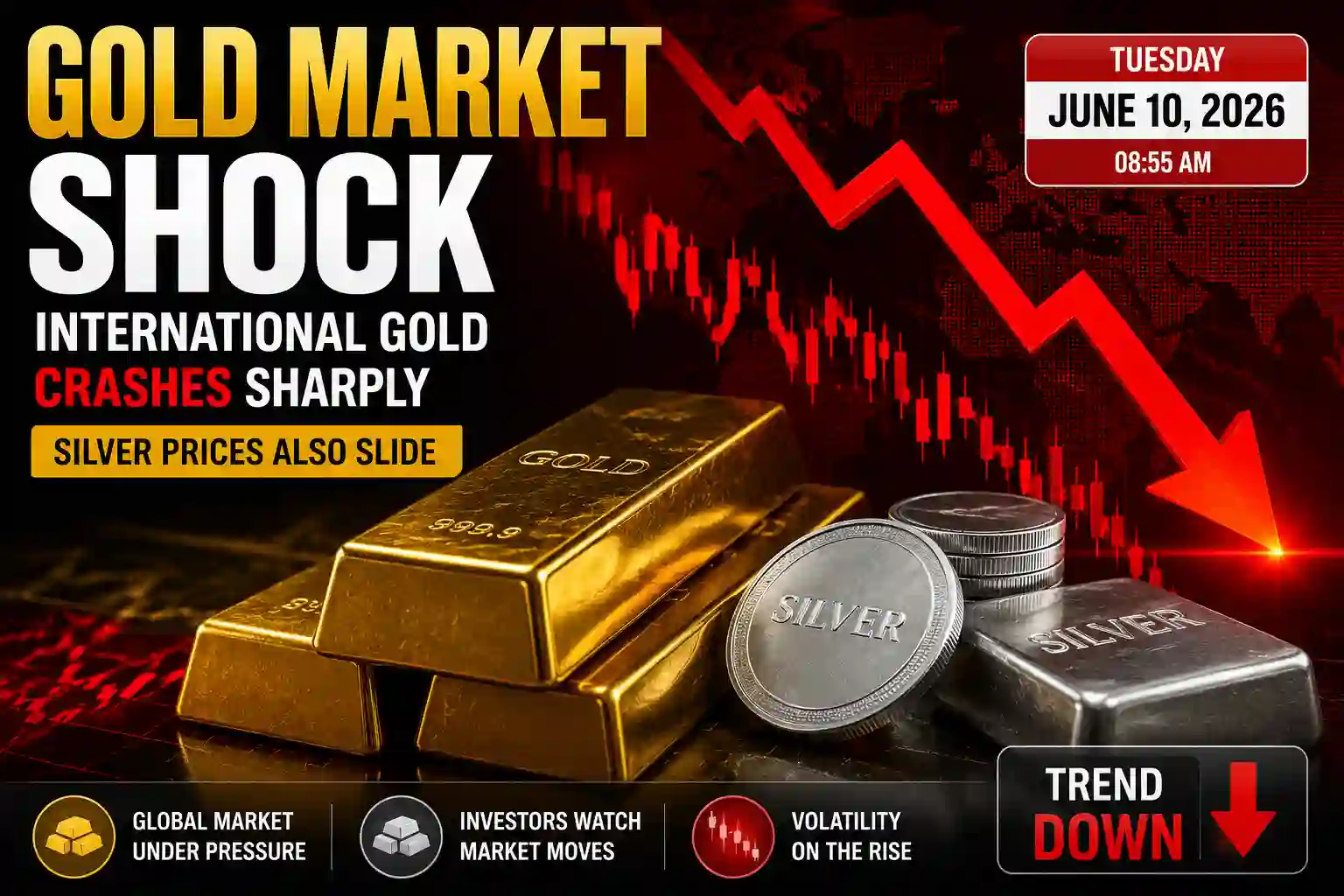 International Gold Faces Sharp Decline | June 10, 2026