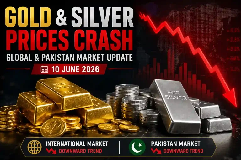 Gold and Silver Prices Crash on June 10, 2026: Massive Decline Shakes Global and Pakistan Markets