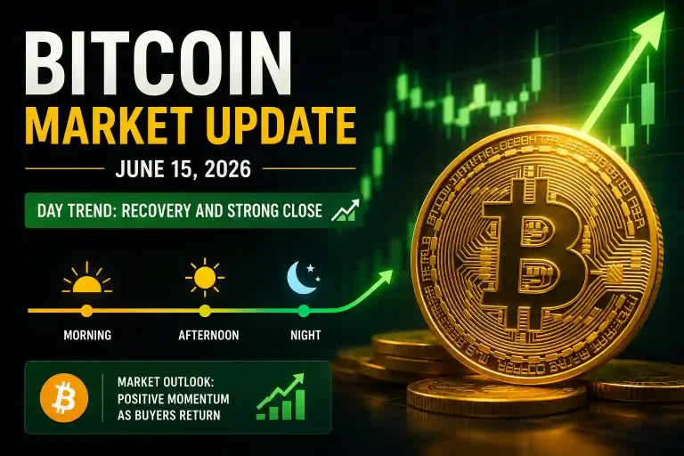 Bitcoin Recovers After Midday Dip, Closes Day with Strength | June 15, 2026