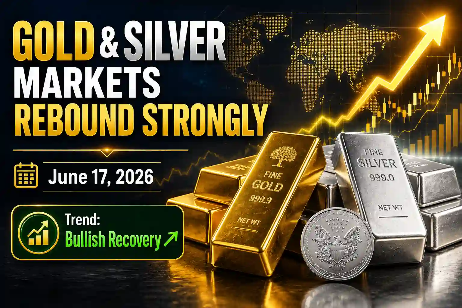 Precious Metals Stage Strong Comeback Late on June 17
