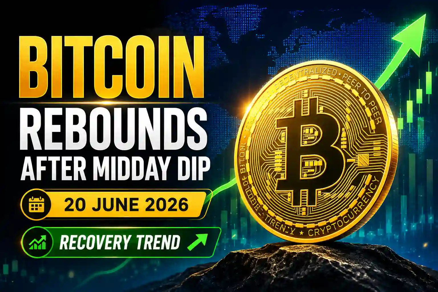 Bitcoin Rebounds After Midday Dip on June 20, 2026