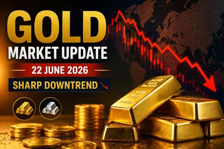Gold Prices Record Sharp Decline While Silver Extends Losses – June 22, 2026 Market Update