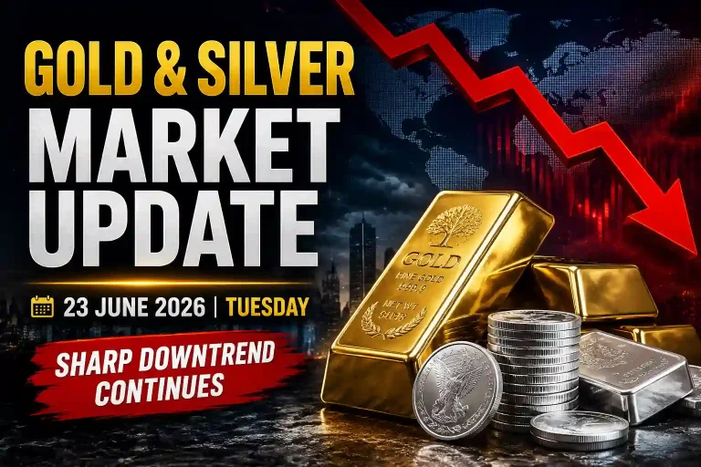 Gold and Silver Market Update June 23, 2026 | Gold Drops, Silver Weakens