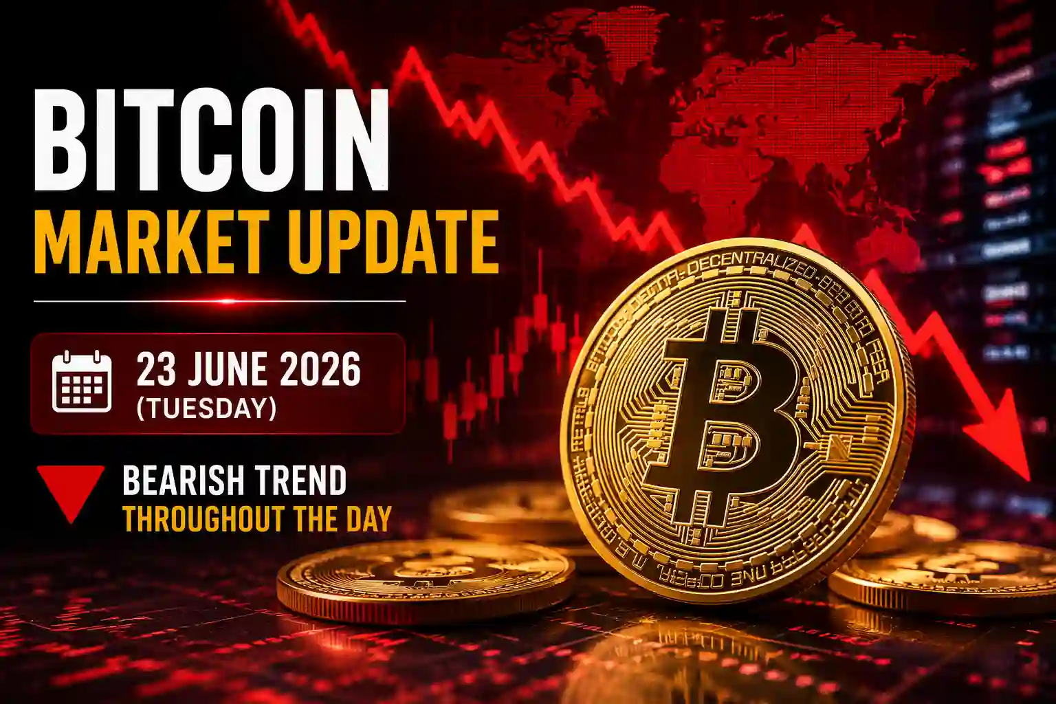 Bitcoin Price Drops on June 23, 2026 | Global and Pakistan Market Update