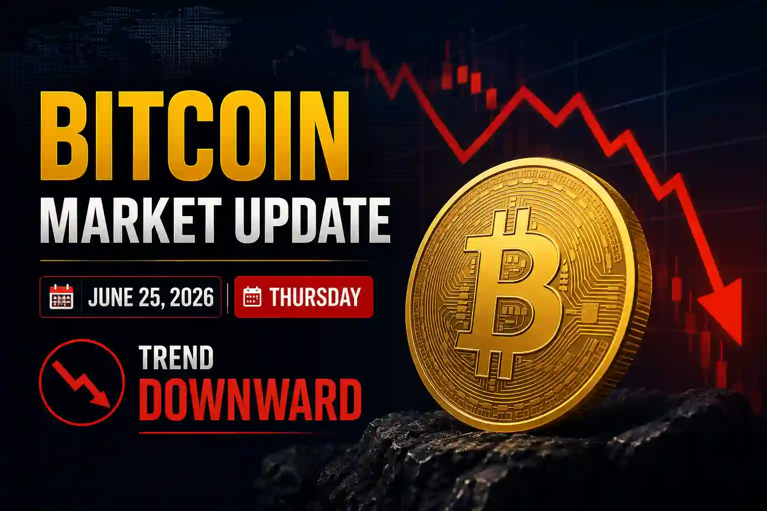 Bitcoin Price Trend Today: June 25 Ends With Sharp Evening Drop