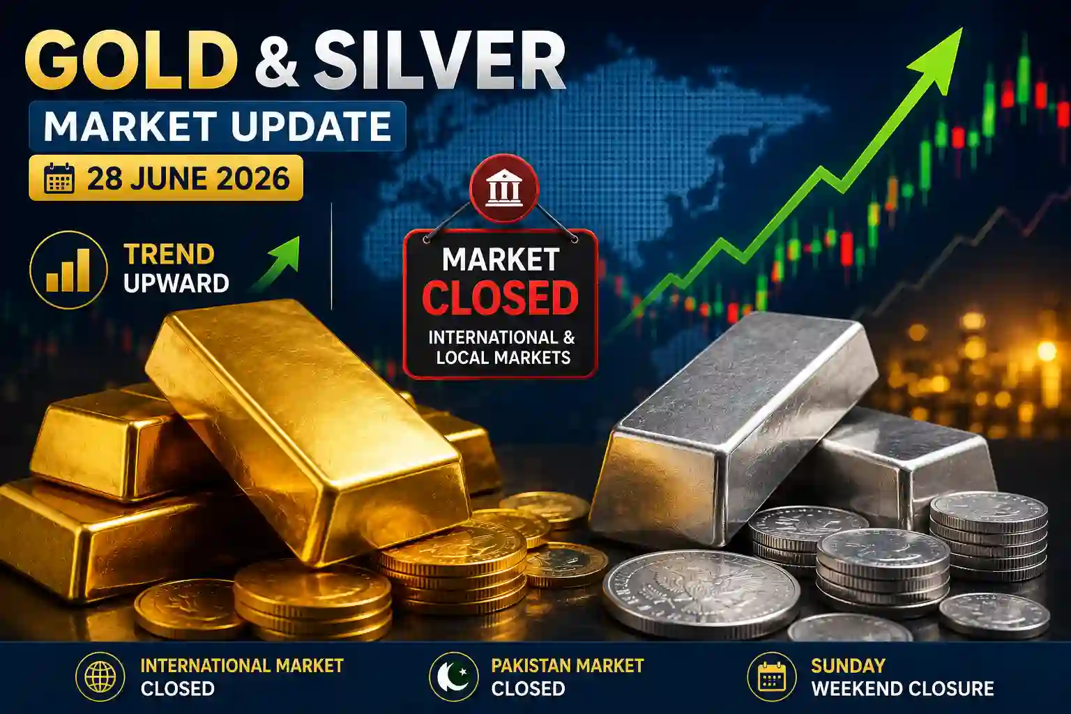 Gold & Silver Price Update – Market Closed | June 28, 2026