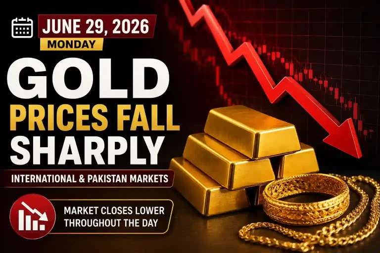 Gold Prices Drop Sharply on June 29, 2026 as Markets Close Lower