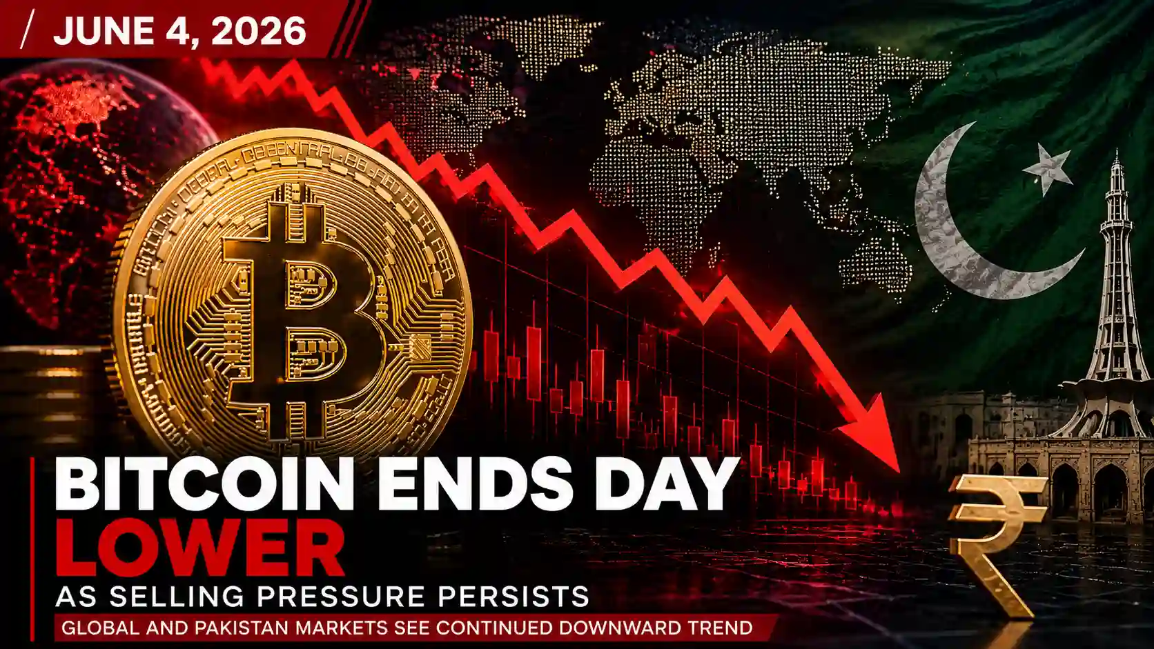 Bitcoin Ends Lower as Selling Pressure Weighs on Markets — June 4, 2026