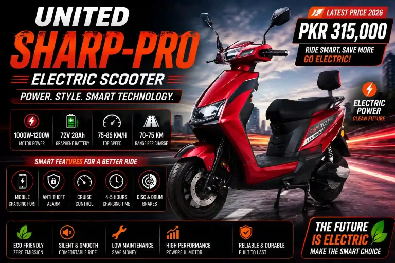 United Sharp-Pro Scooter Price in Pakistan