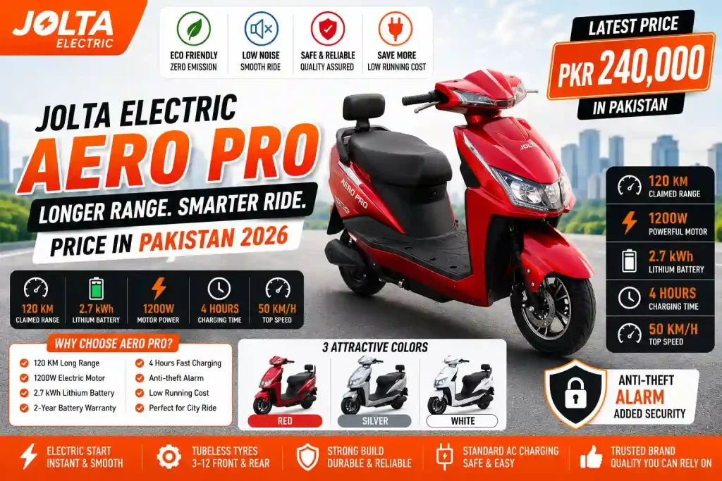 Jolta Electric Aero Pro Price in Pakistan