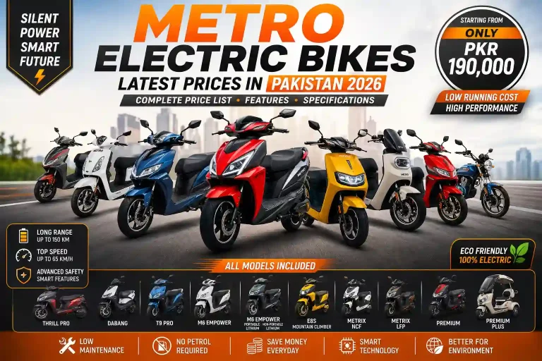 Metro Electric Bike Prices in Pakistan