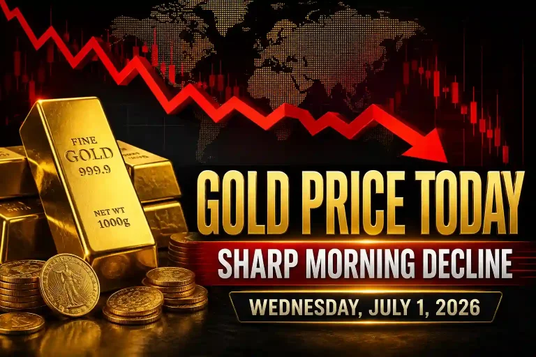 Gold Price Today: Sharp Morning Decline Recorded on July 1, 2026