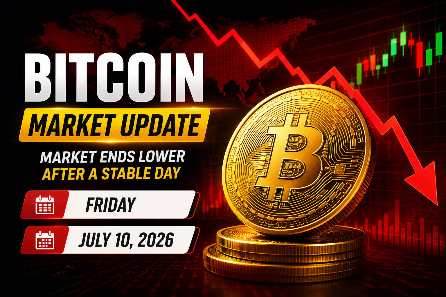 Bitcoin Price Today – July 10, 2026 | Market Ends the Day Lower