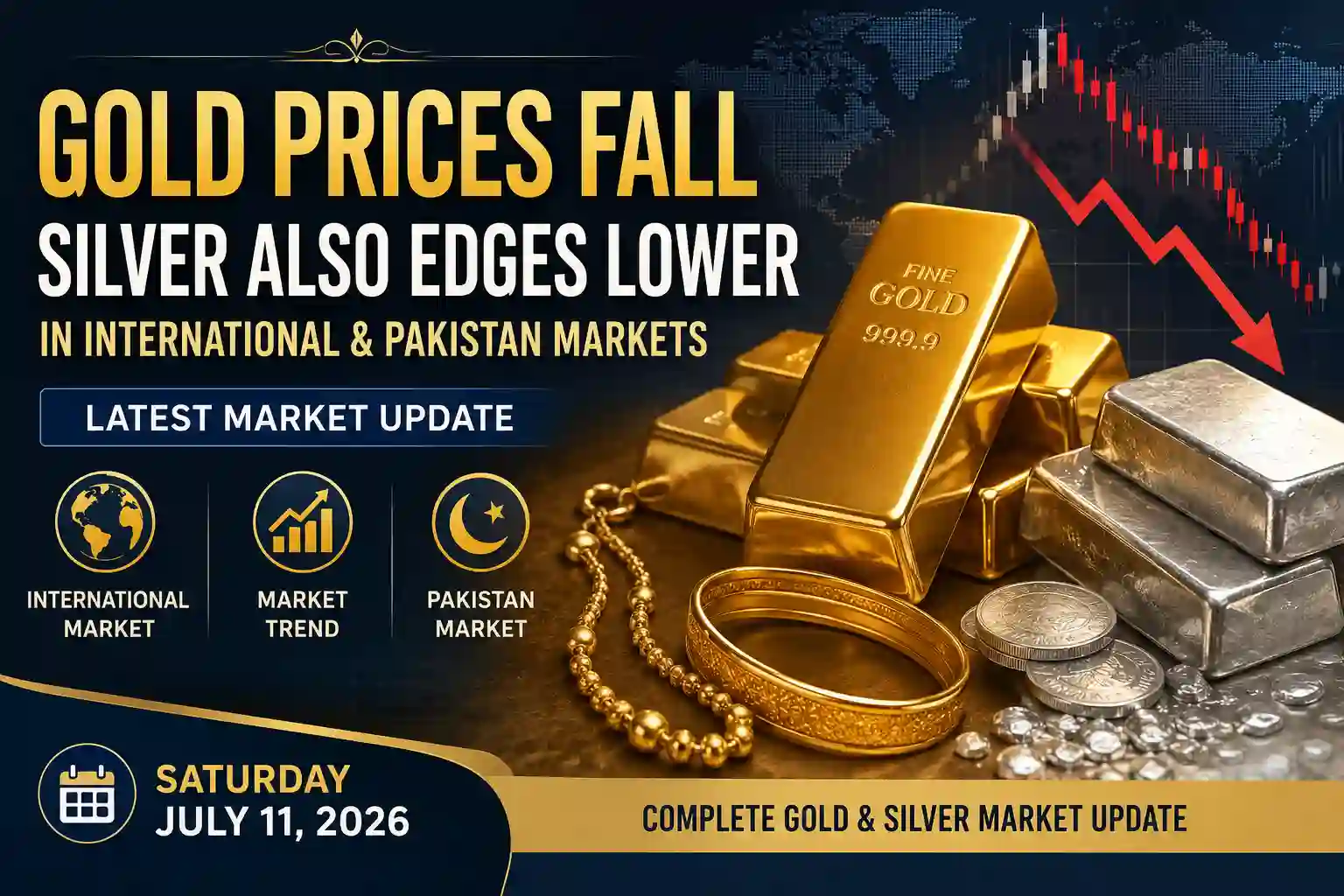 Gold Market Opens Lower While Silver Stays Weak – July 11, 2026