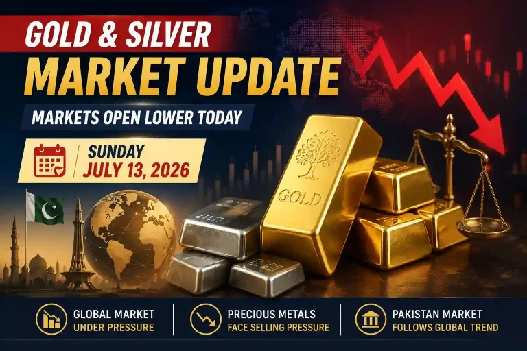 Gold and Silver Prices Fall at the Start of the Week – July 13 Market Update