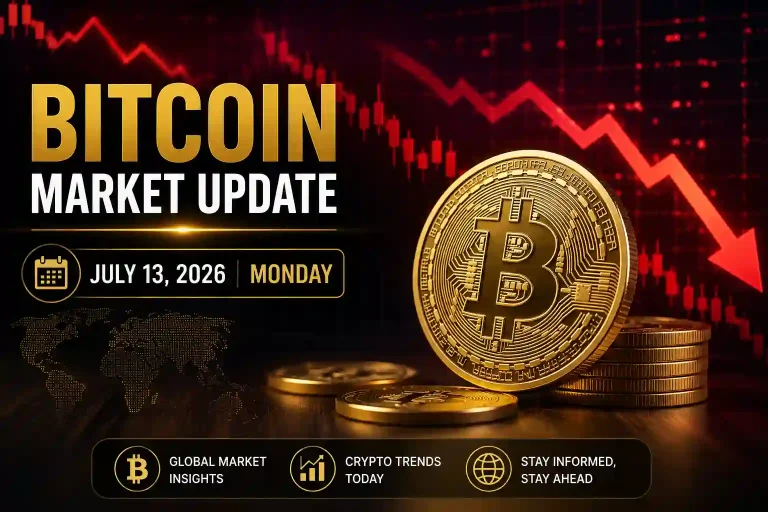Bitcoin Price Falls Throughout the Day – July 13, 2026 Market Wrap