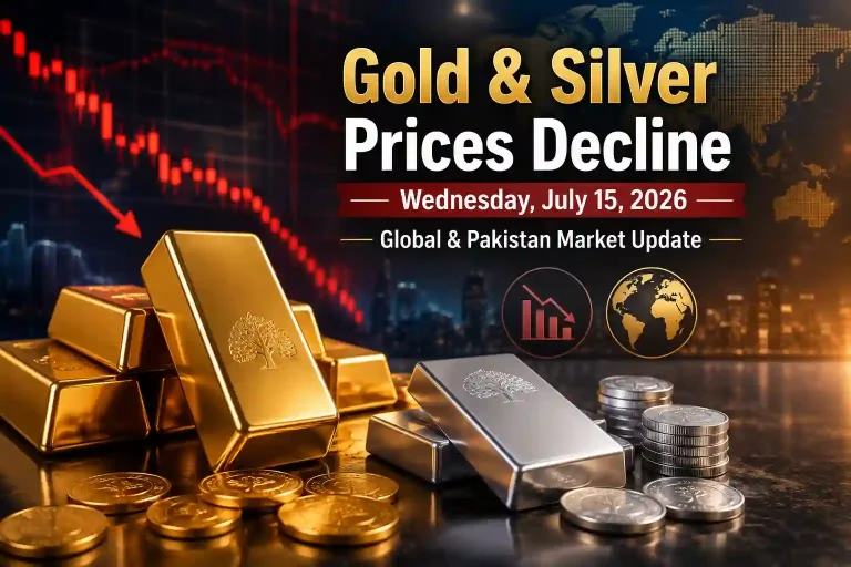 Gold Price Update Today: Global Gold and Silver Fall | July 15, 2026