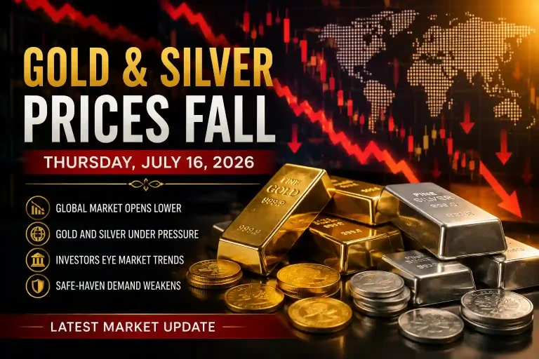 Gold and Silver Prices Open Lower on Thursday, July 16, 2026
